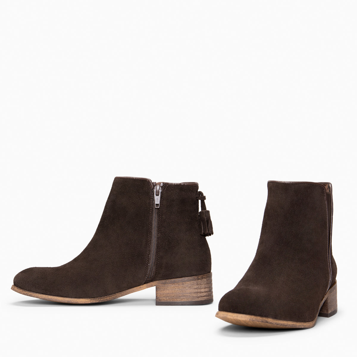 LEIRE - BROWN Water-repellent suede leather Chelsea Ankle boots