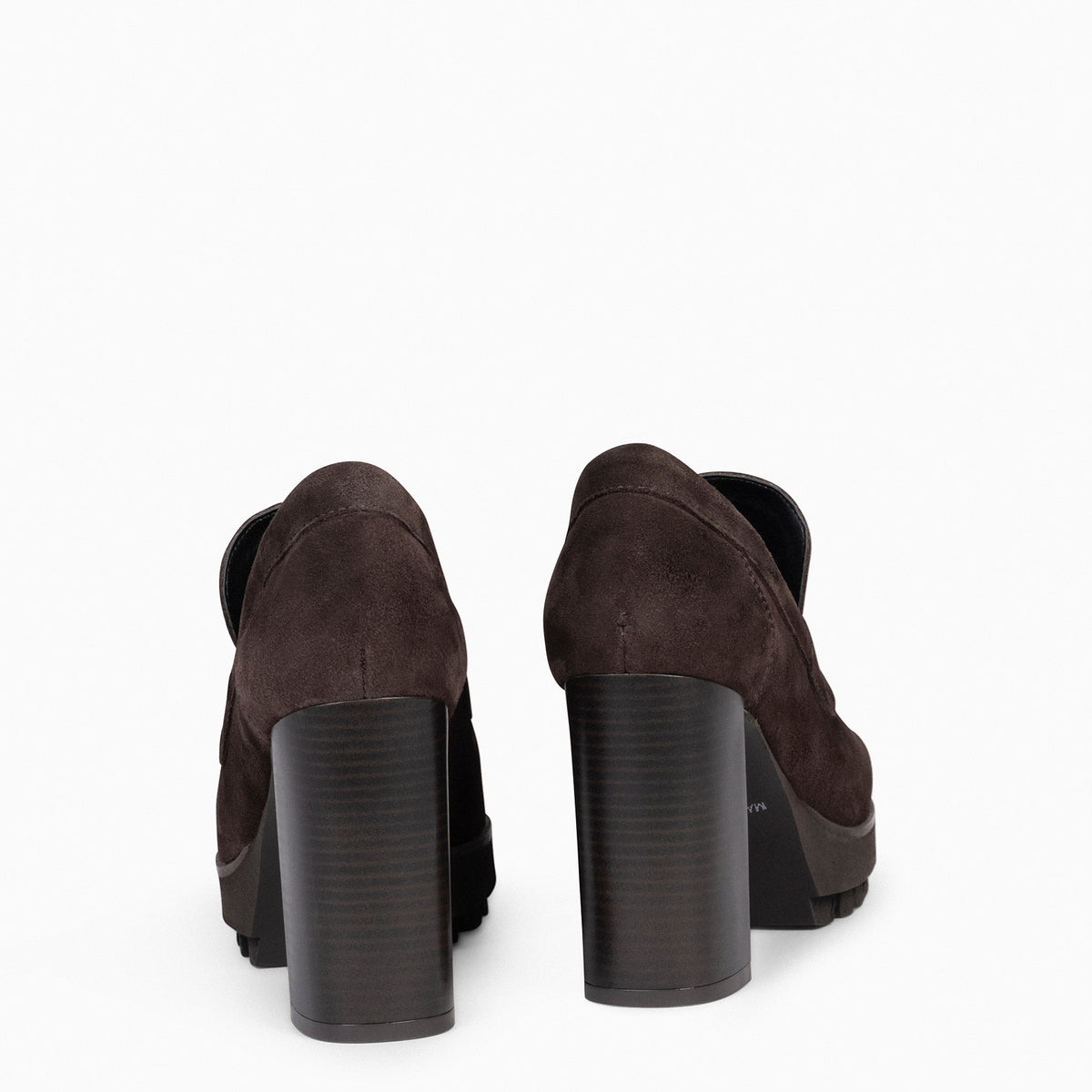 TREND – Mocasín con tacón y plataforma MARRÓN