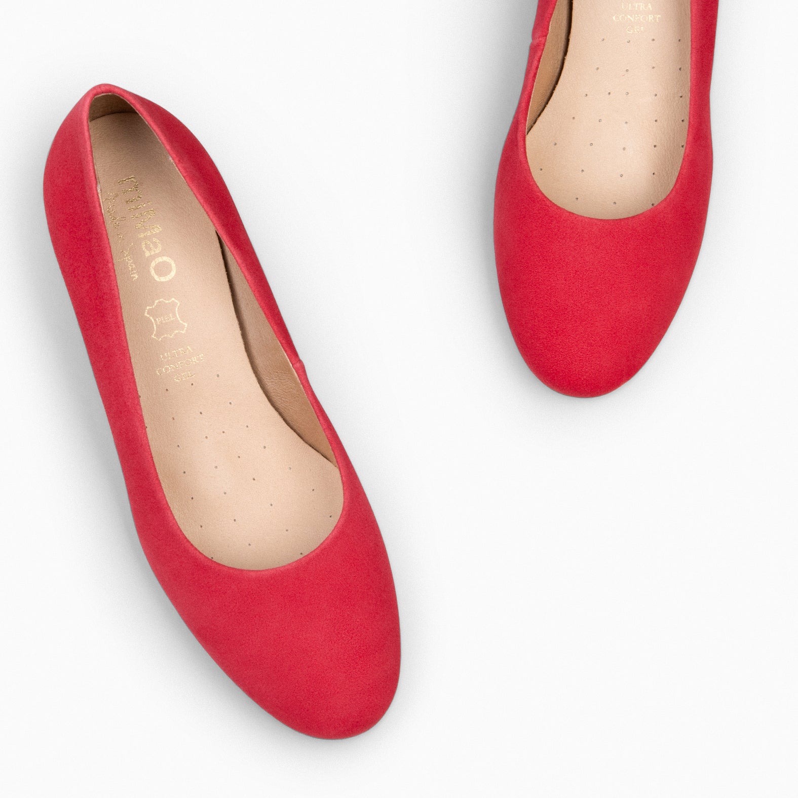 URBAN REDONDO - Zapatos de tacón bajo de ante ROJO - miMaO ®