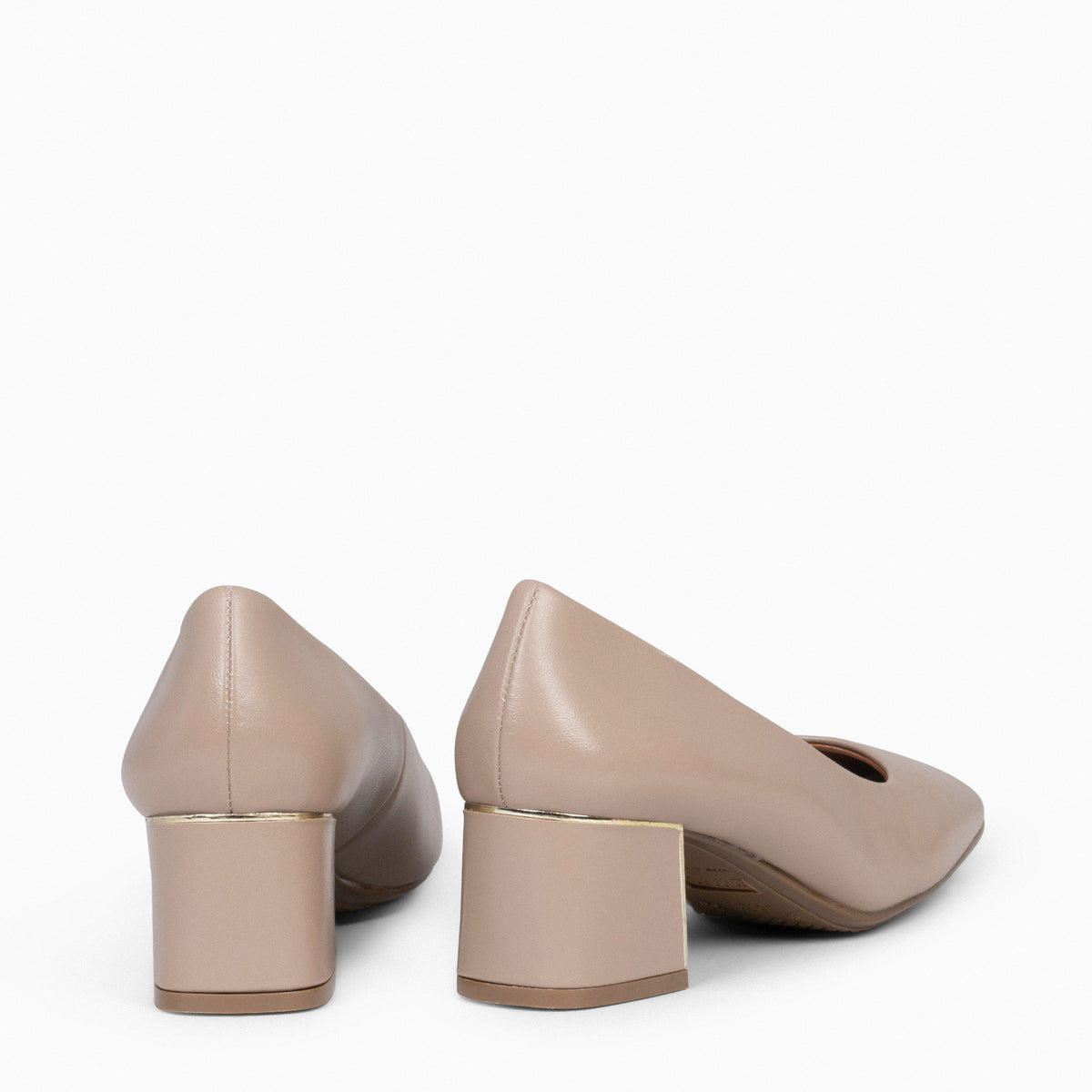 FEMME – GREY mid heel with square toe