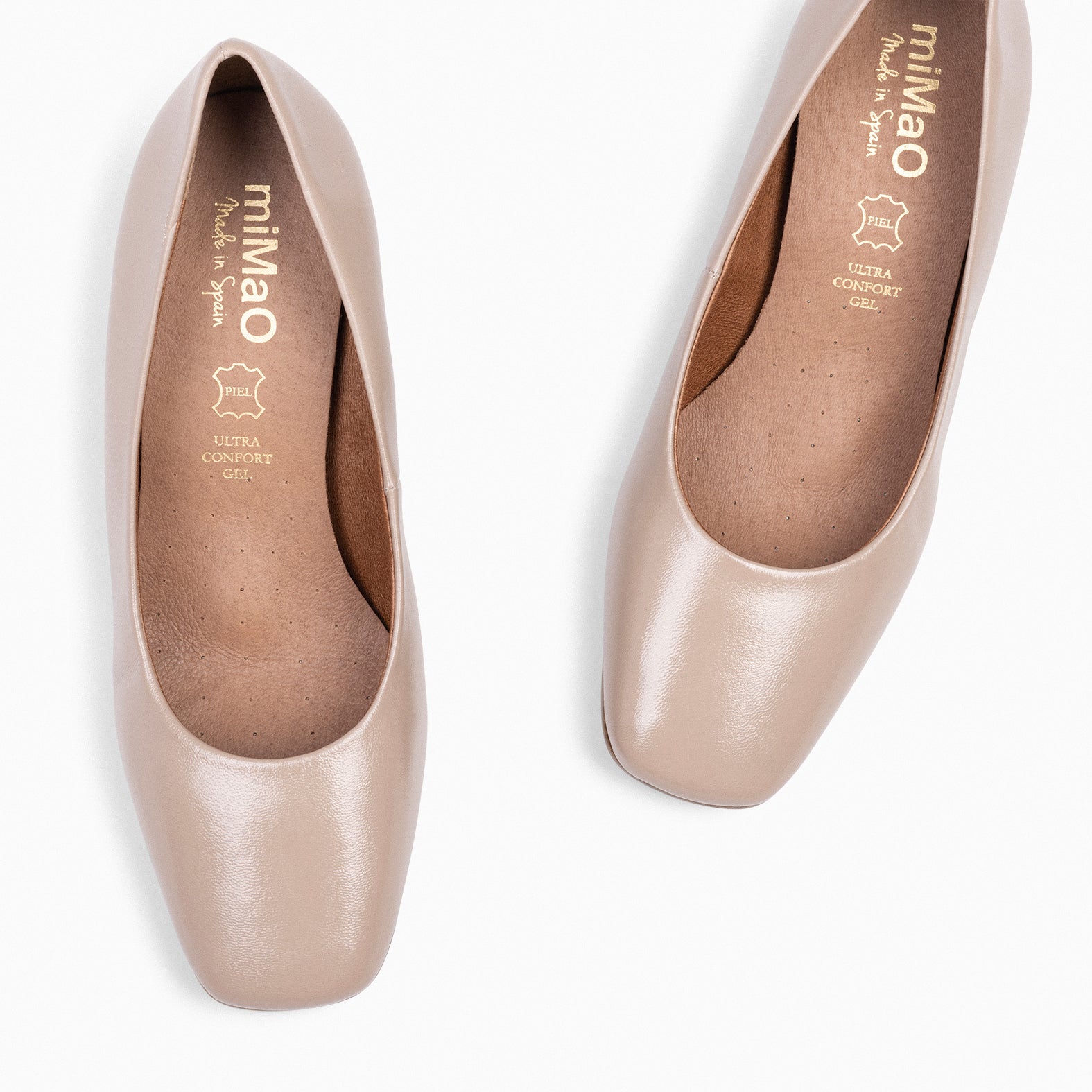 FEMME – GREY mid heel with square toe