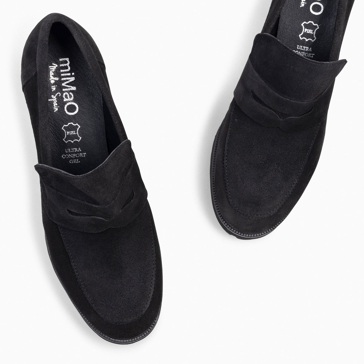 TREND – Mocasín con tacón y plataforma NEGRO