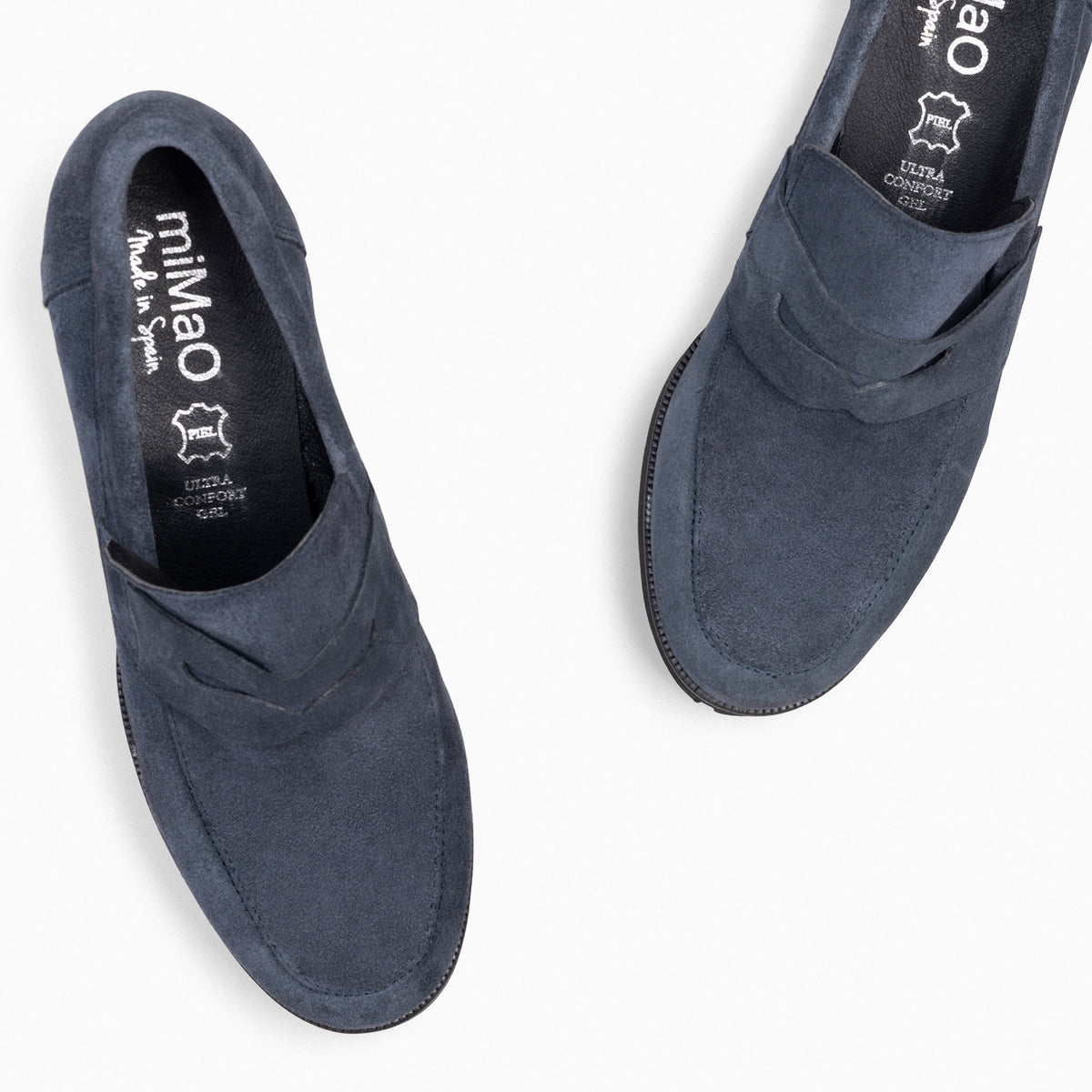 TREND – Mocasín con tacón y plataforma AZUL