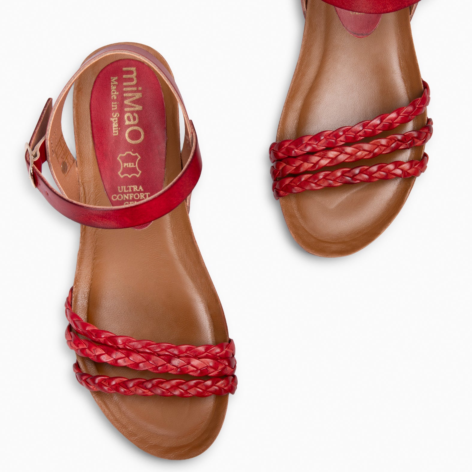 CORFU - SANDALIAS BIO ROJO