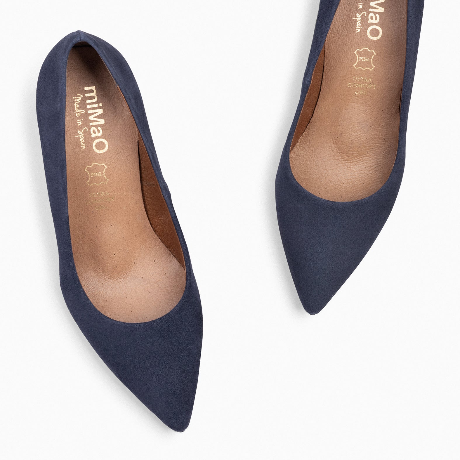 STILETTO - NAVY suede leather stilettos
