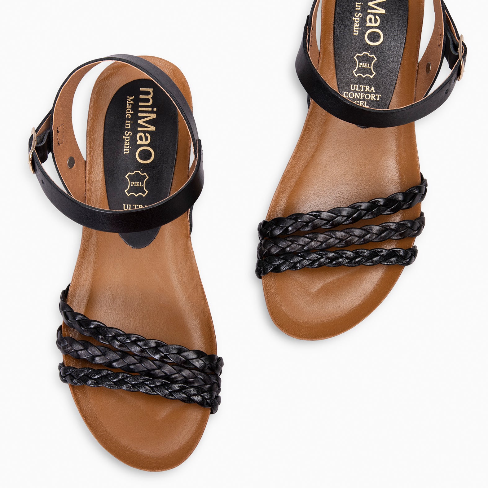 CORFU - BLACK BIO SANDALS