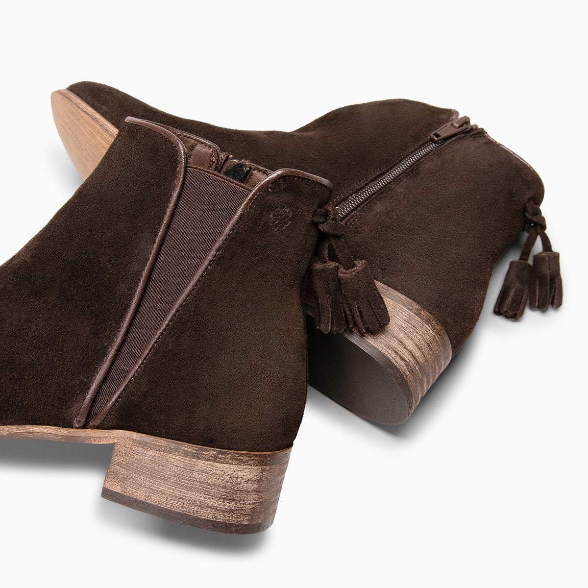 LEIRE - BROWN Water-repellent suede leather Chelsea Ankle boots