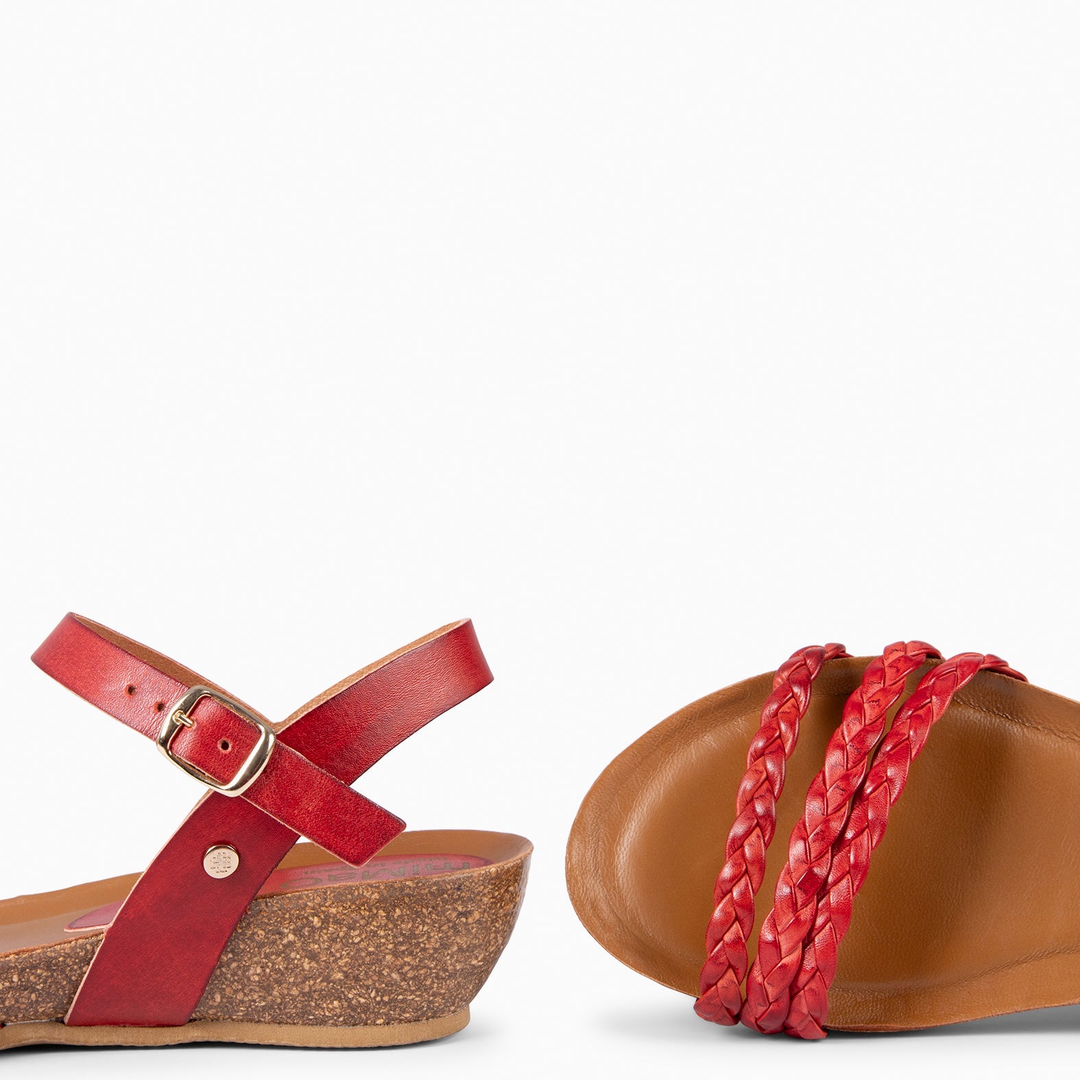 CORFU - SANDALIAS BIO ROJO