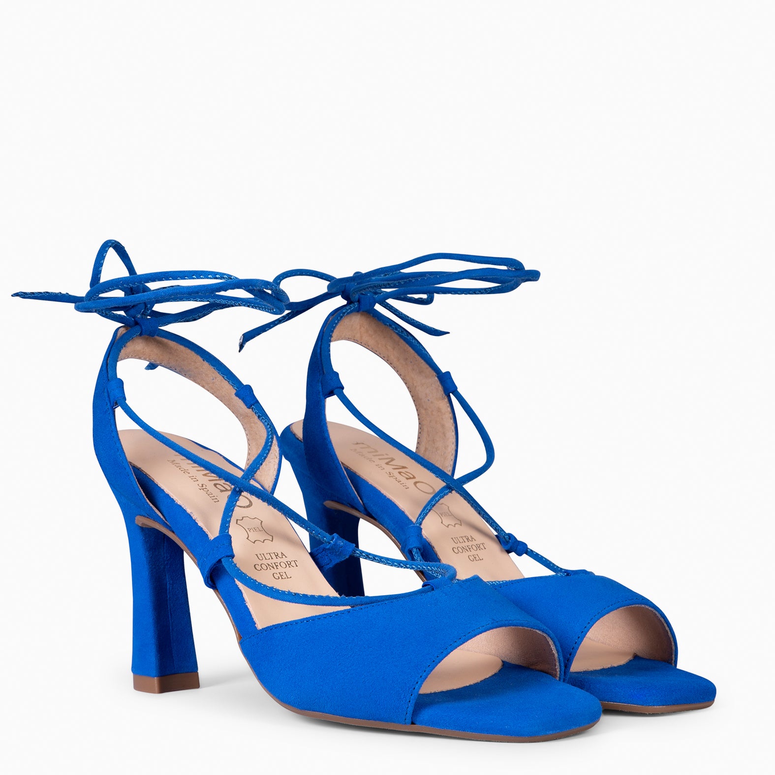 MÓNICA - BLUE ELEGANT HEELED SANDALS