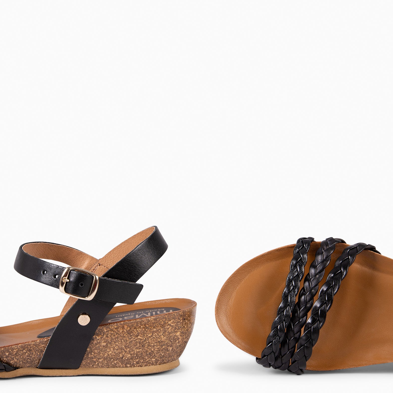 CORFU - BLACK BIO SANDALS