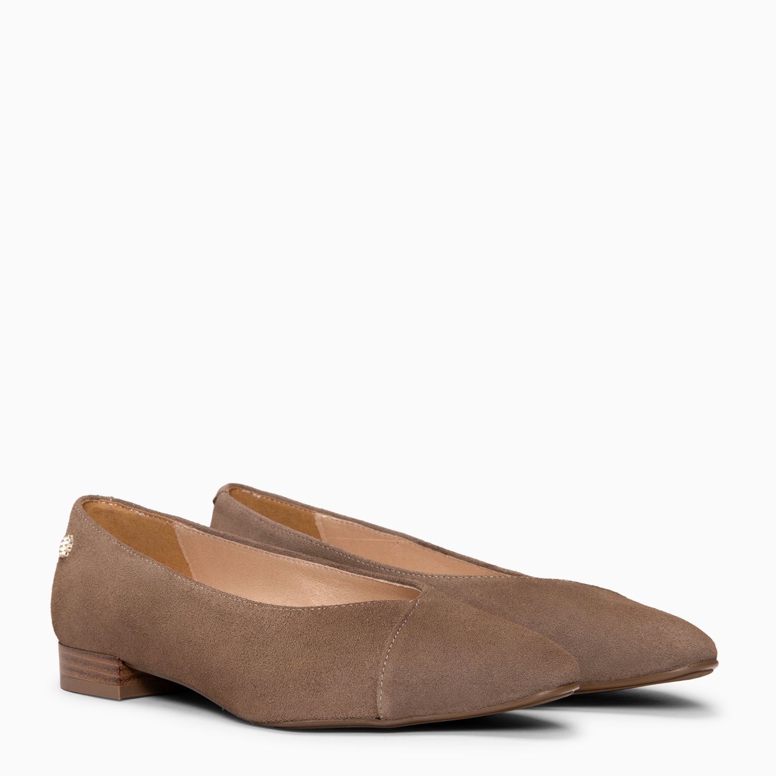 MARIE – BROWN POINTED BALLERINE FLATS