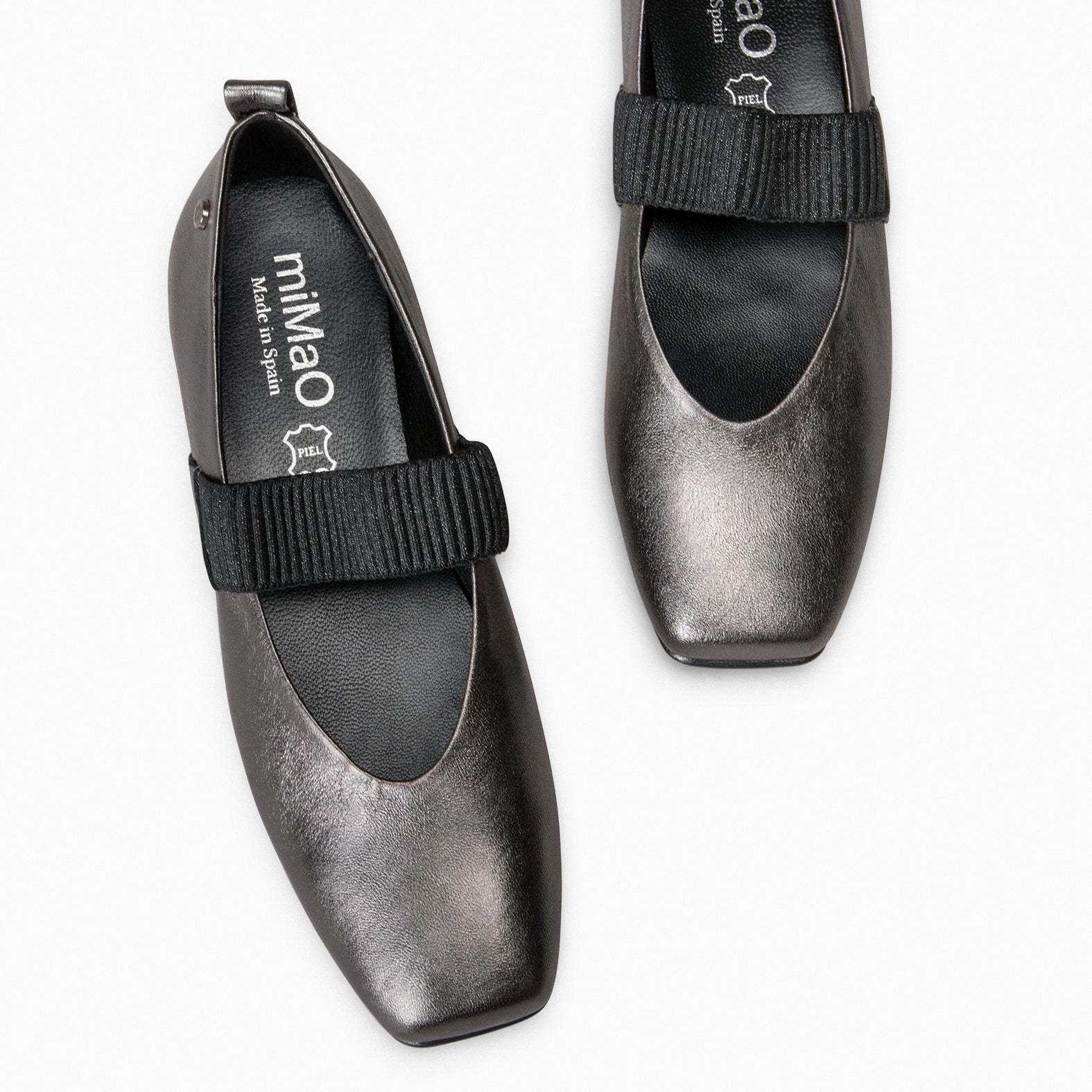 ALINA – Ballerines à bande élastique GRIS