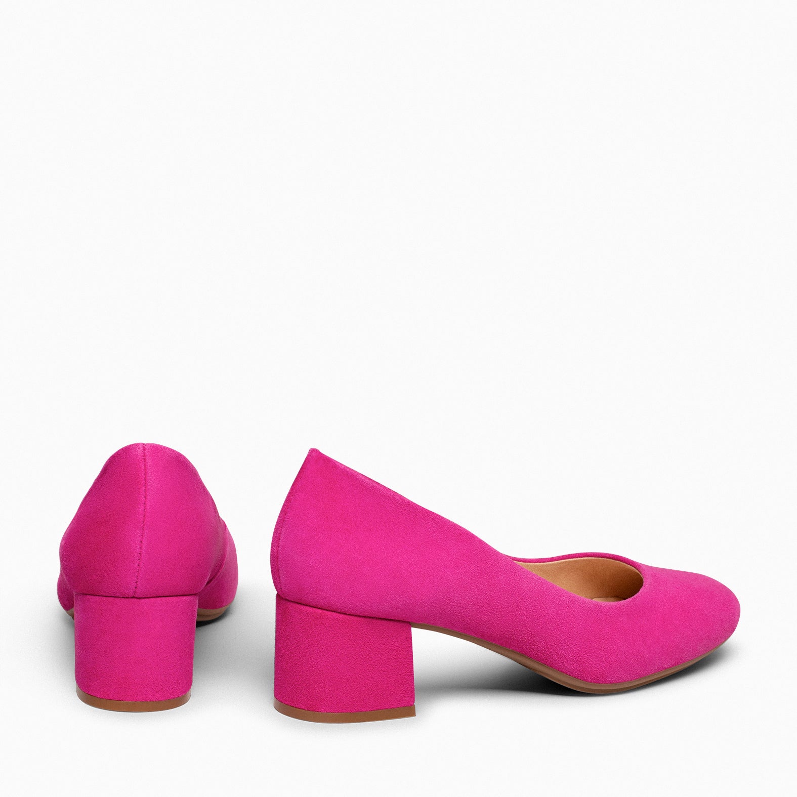 URBAN ROUND - RIMMEL SUEDE LEATHER LOW HEELS