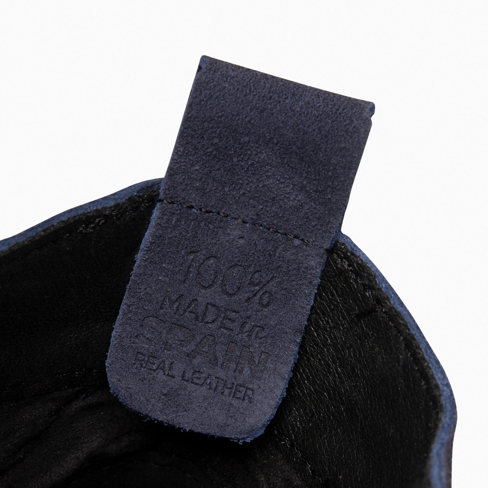 POP - Botín de piel hidrófugo MARINO