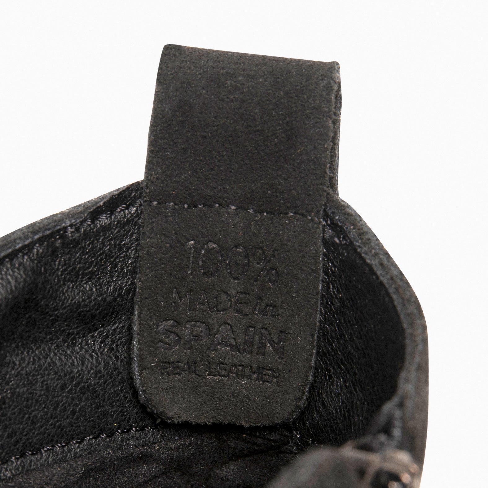 POP - Botín de piel hidrófugo NEGRO