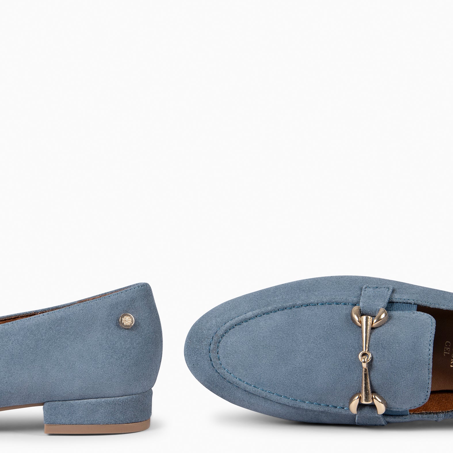 SERENA - Mocassins en daim à petit talon JEANS