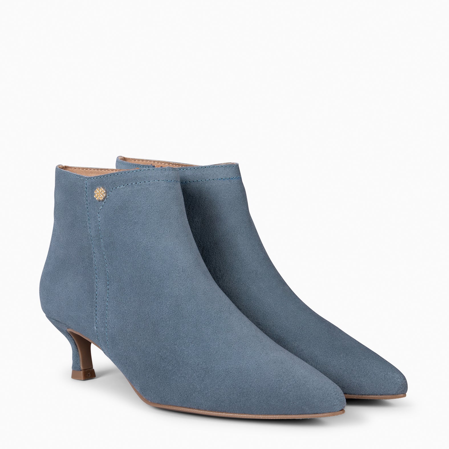 LORD – BLUE Low heel booties