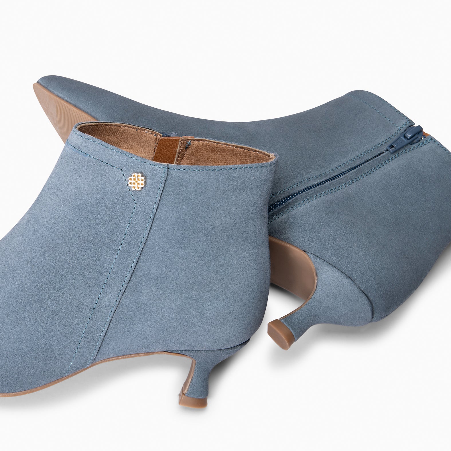 LORD – BLUE Low heel booties