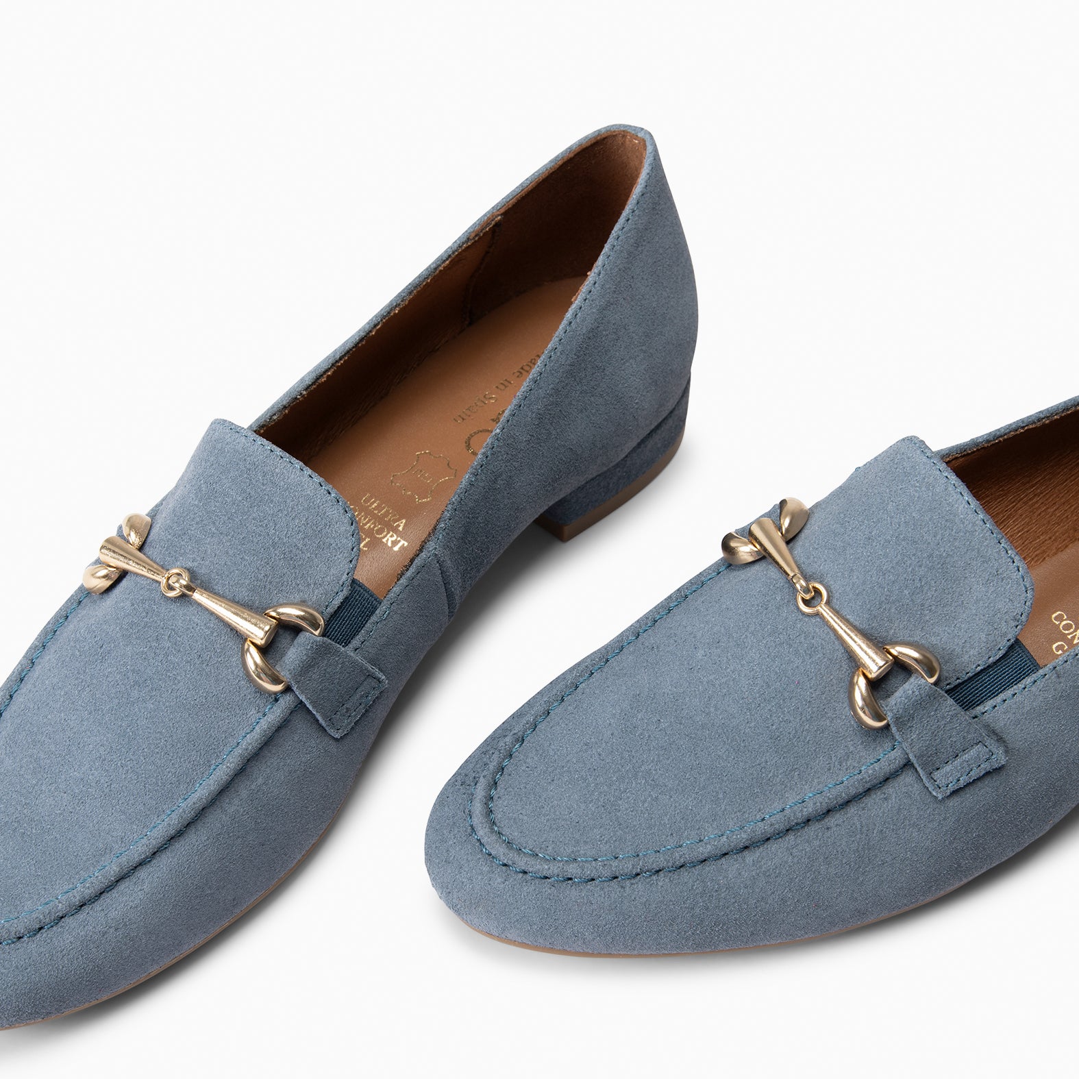 SERENA - Mocassins en daim à petit talon JEANS