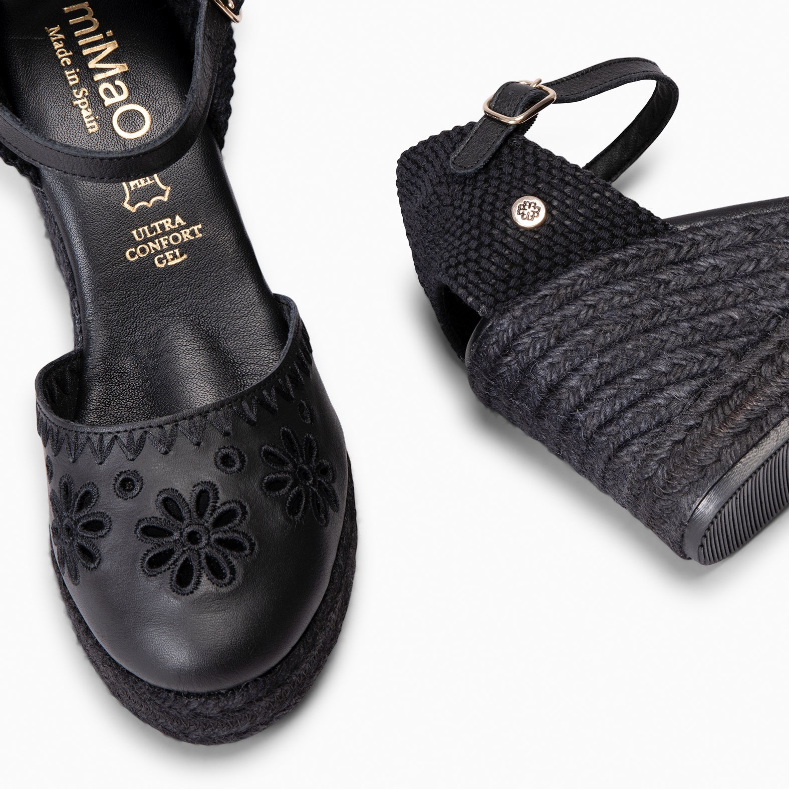 CASARES - Cuña de Esparto de napa NEGRO - miMaO ®