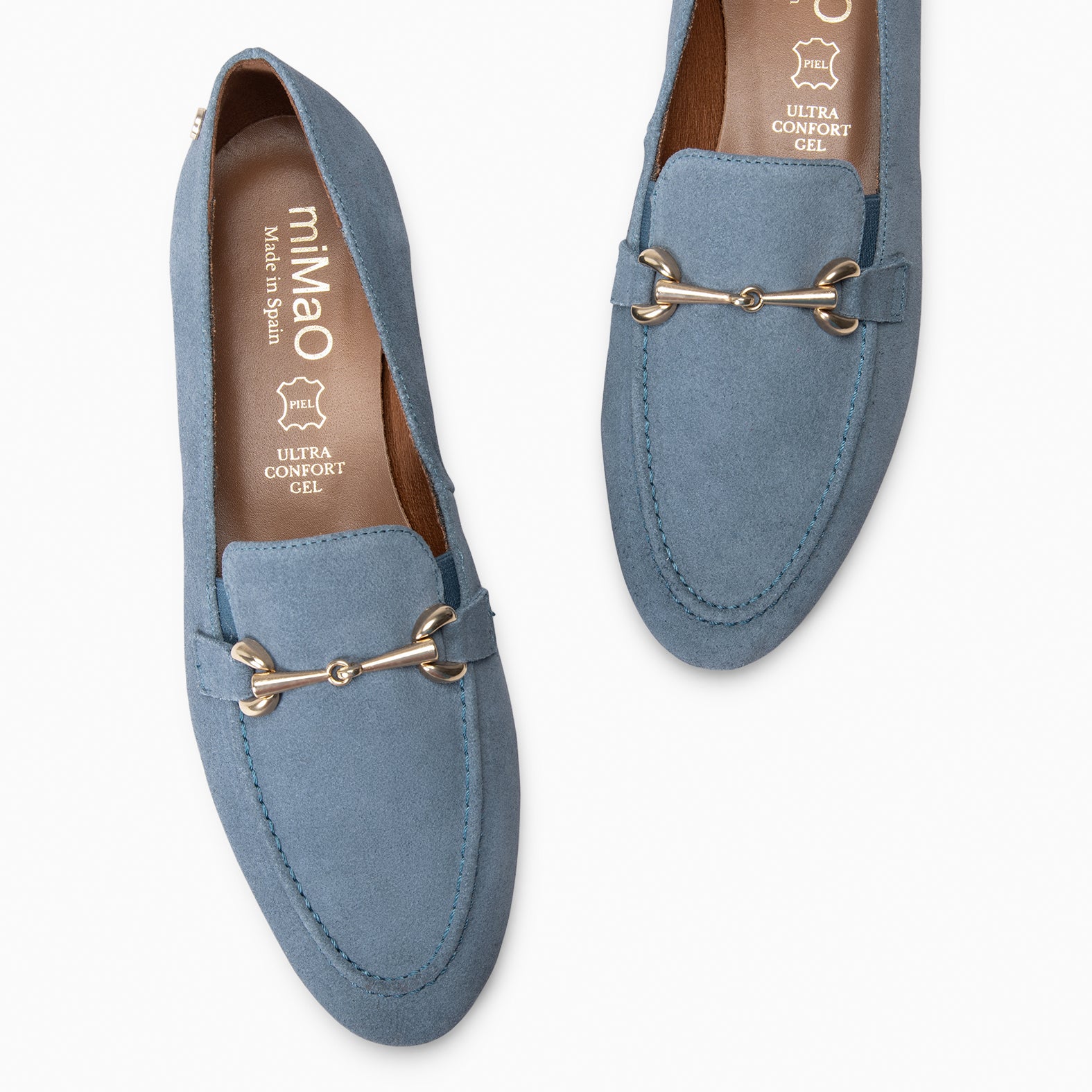 SERENA - Mocassins en daim à petit talon JEANS