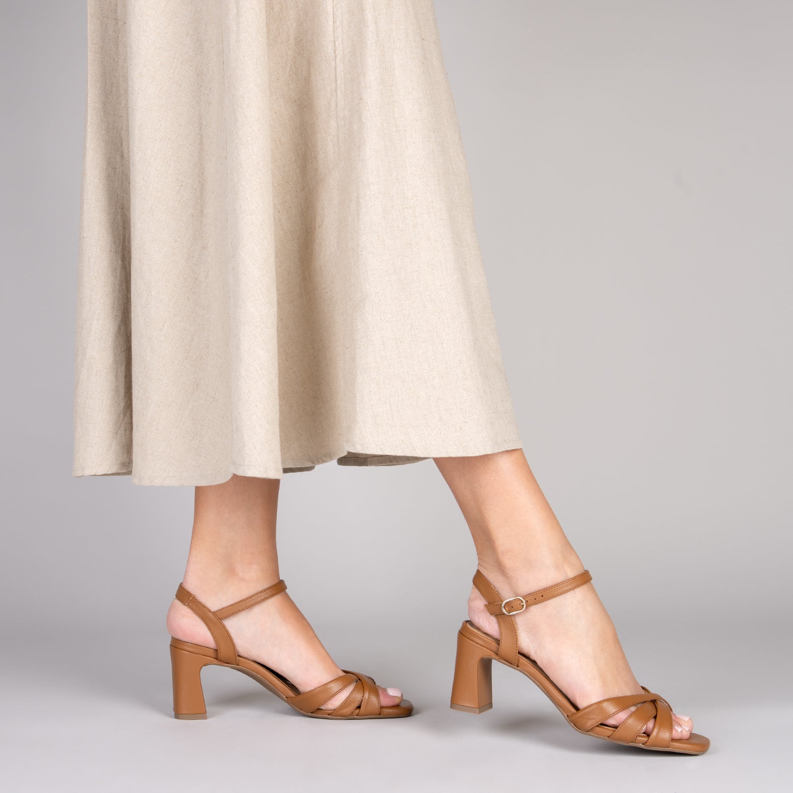 PAULA - LEATHER Party Heel Sandals