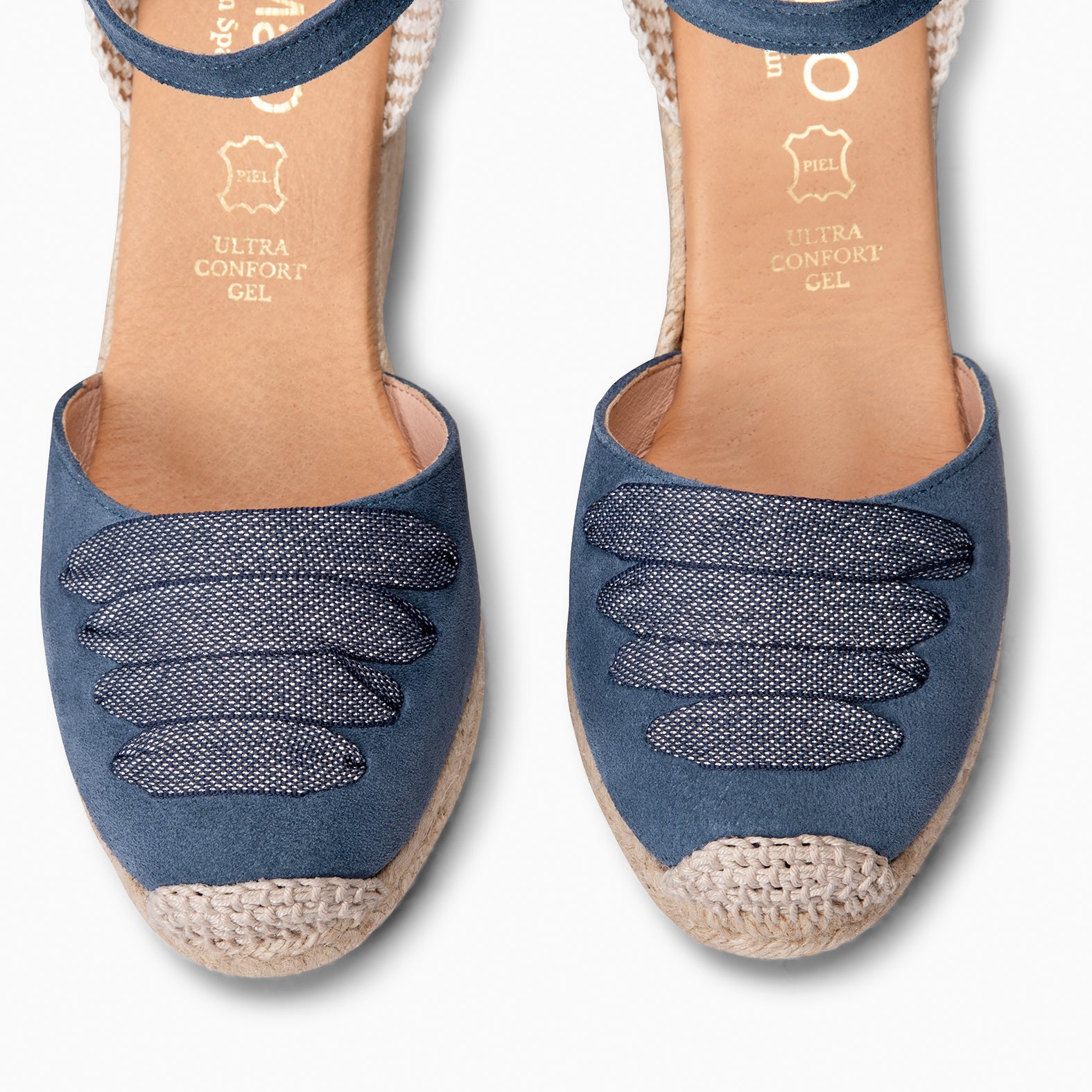 DELHI – Espadrilles à talon haut BLEU