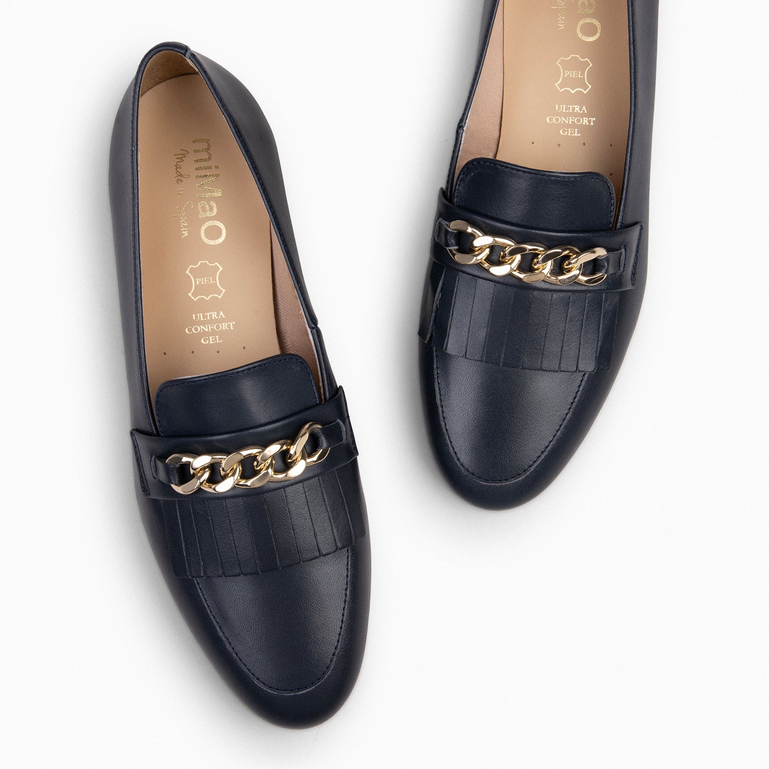 CHAIN - Mocasines elegantes de mujer MARINO