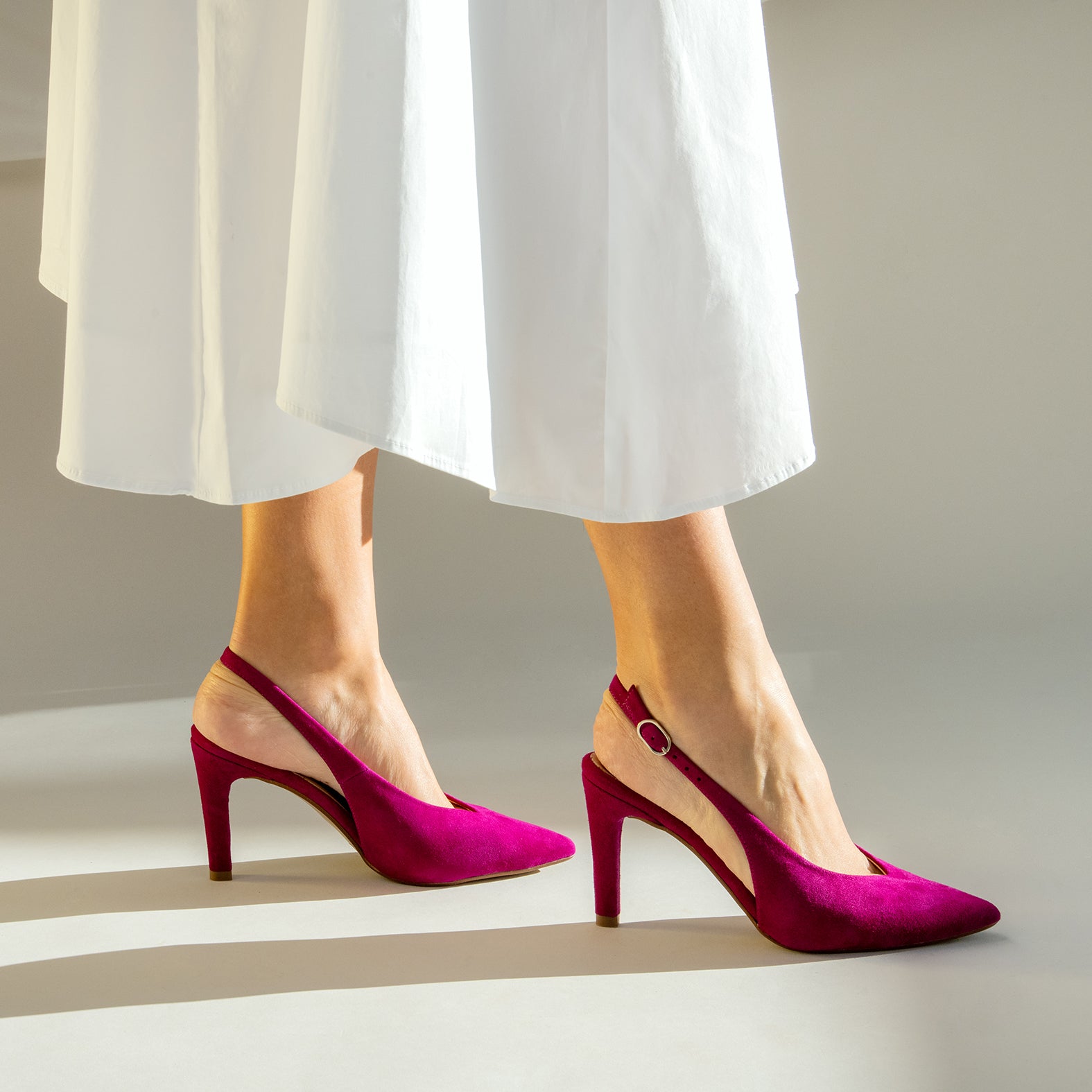 CECILIA - Destalonado de tacón alto FUCSIA - miMaO ®