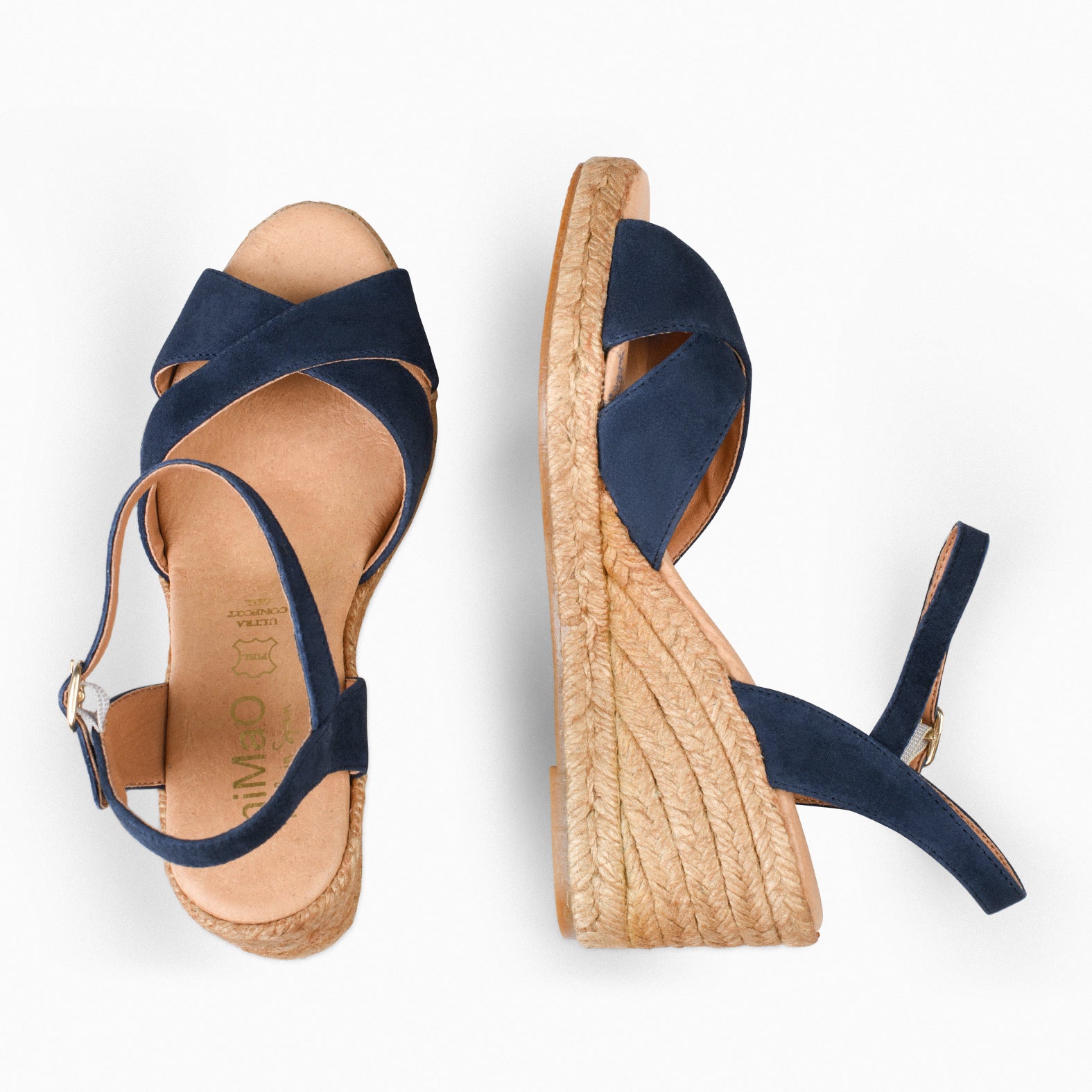 CALPE - NAVY SUEDE LEATHER ESPADRILLE