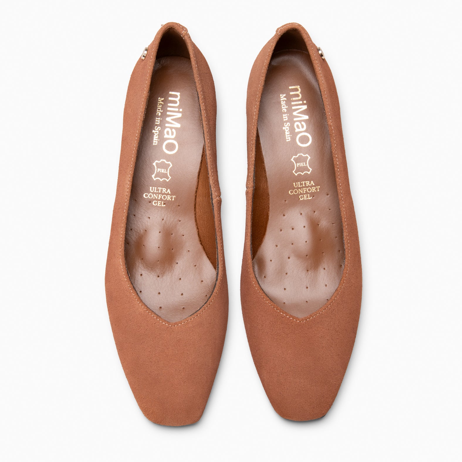 DORI - Zapato de tacón con detalle dorado NUDE