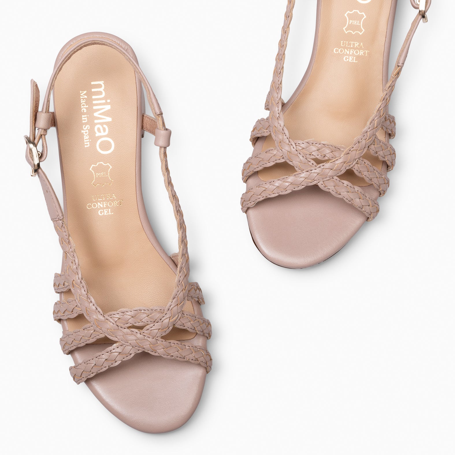 LINA - Sandalias de tacón ancho ROSA CLARO - miMaO ®