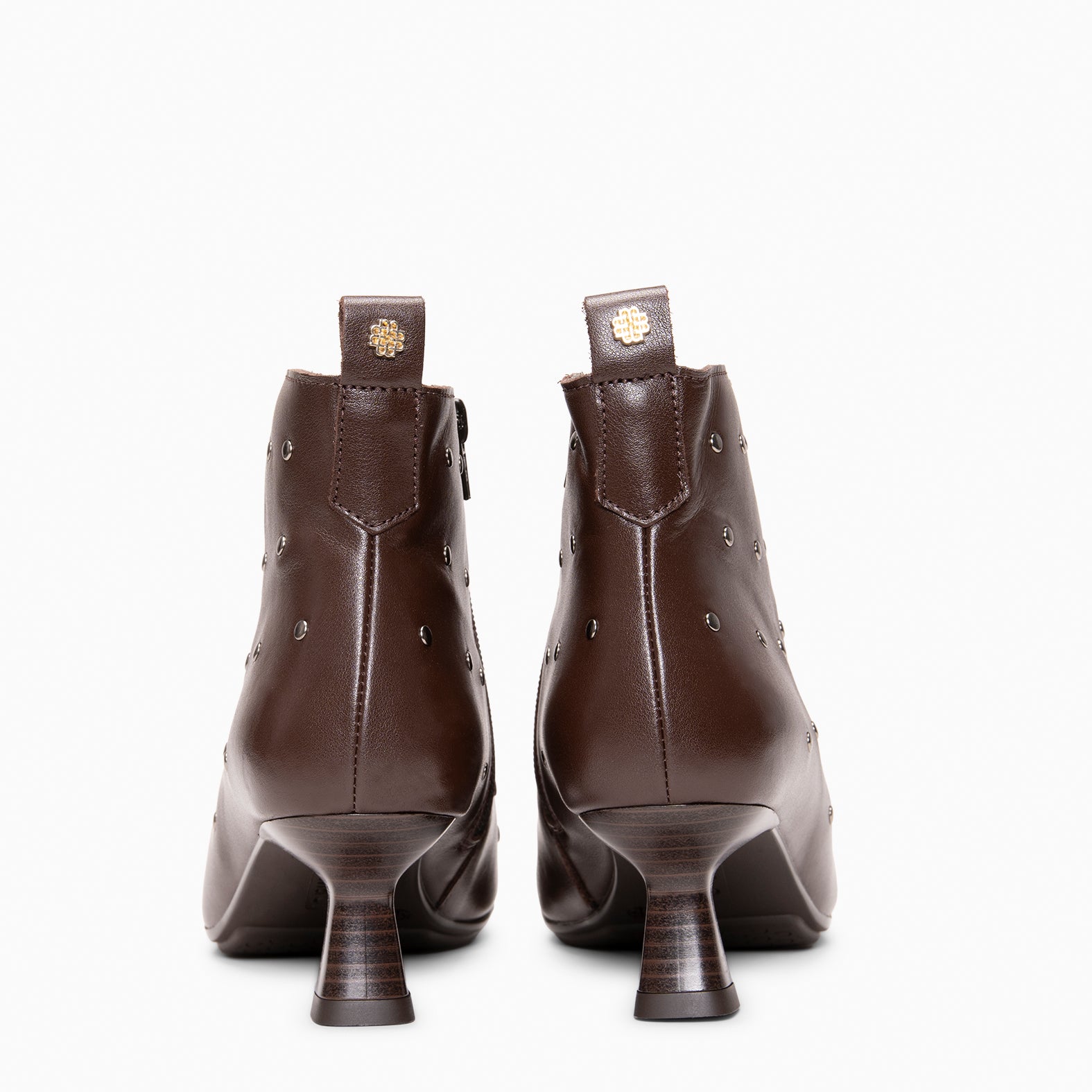 SELMA - BROWN Kitten heel ankle boots