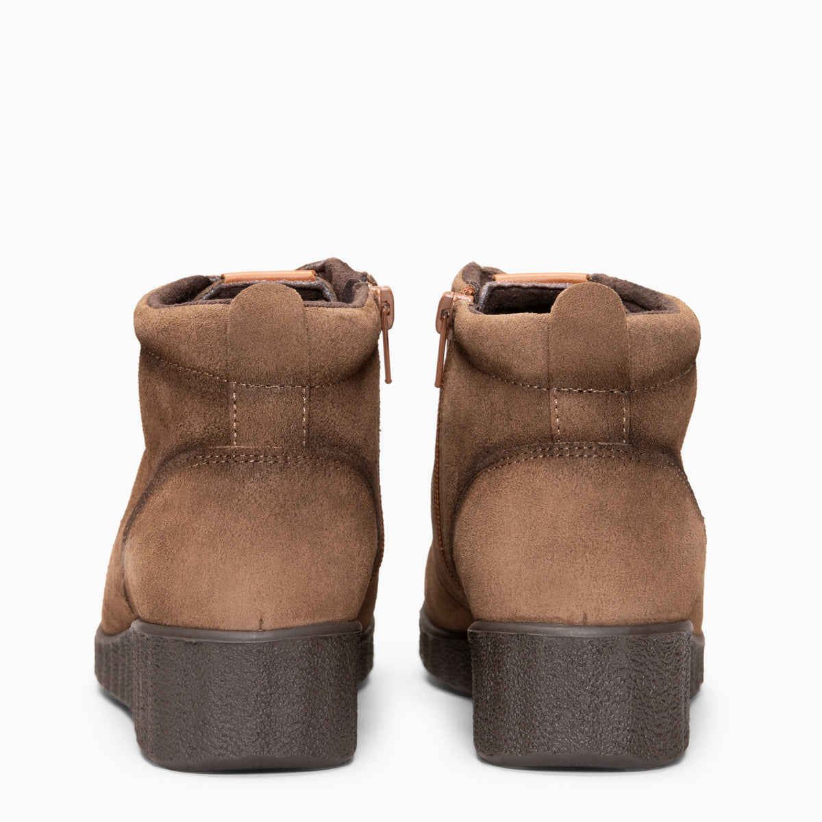 FLEXY – Taupe sneakers met hoge schacht