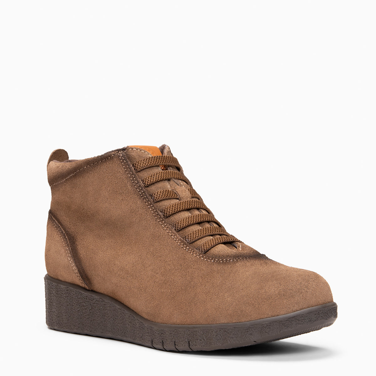 FLEXY – Taupe sneakers met hoge schacht