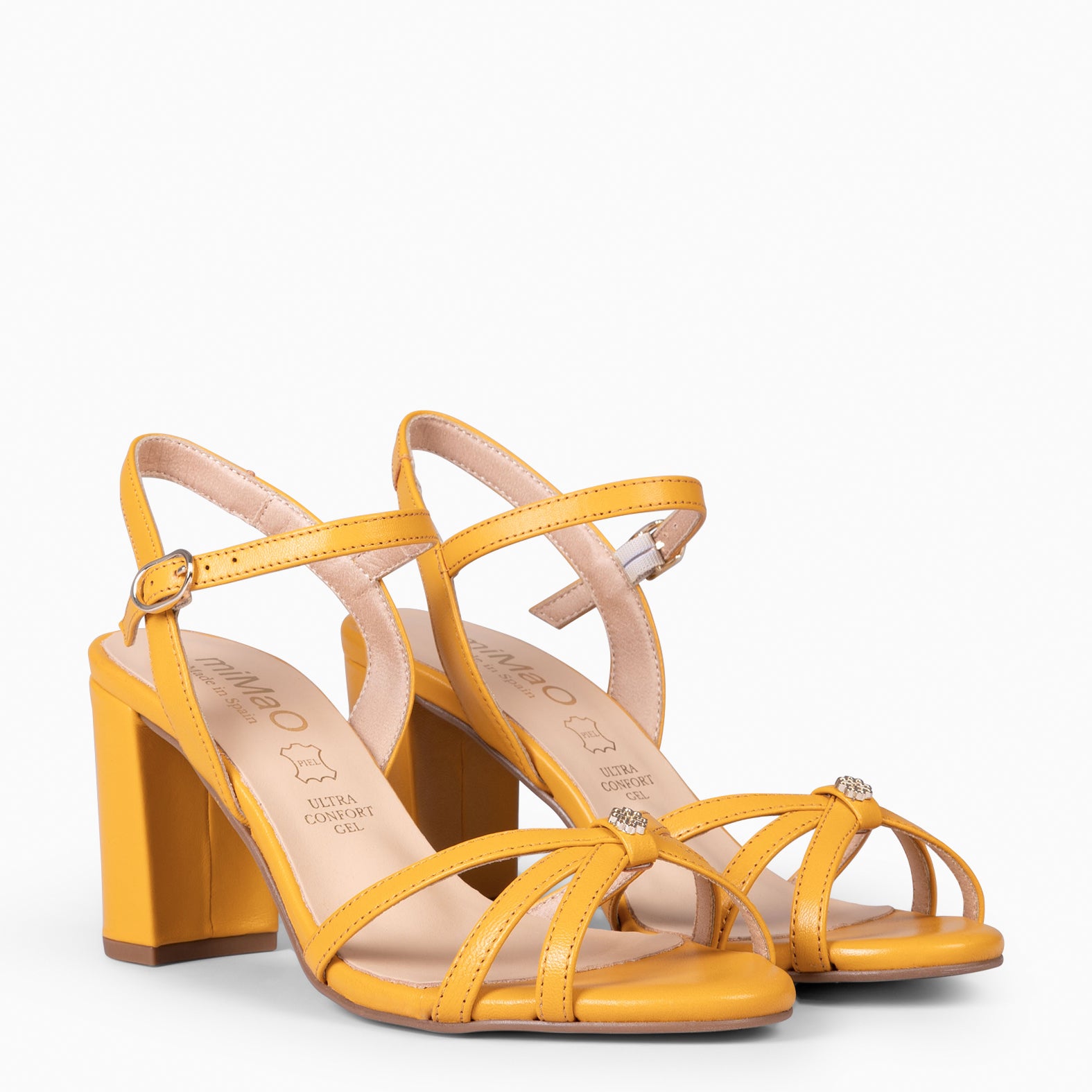 SONIA - MUSTARD ELEGANT HIGH HEELED SHOE
