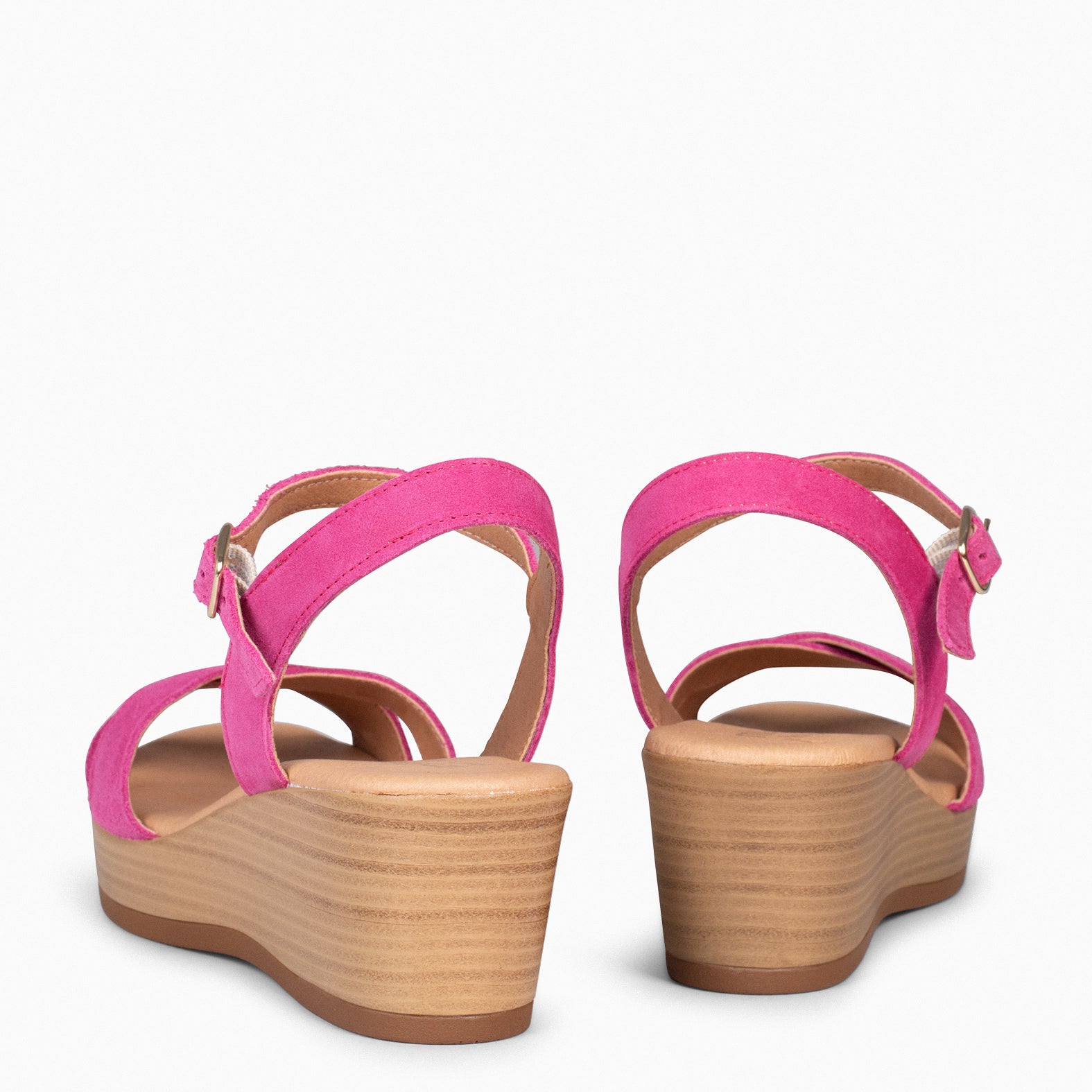 MAR - FUCHSIA CASUAL WEDGE SANDALS