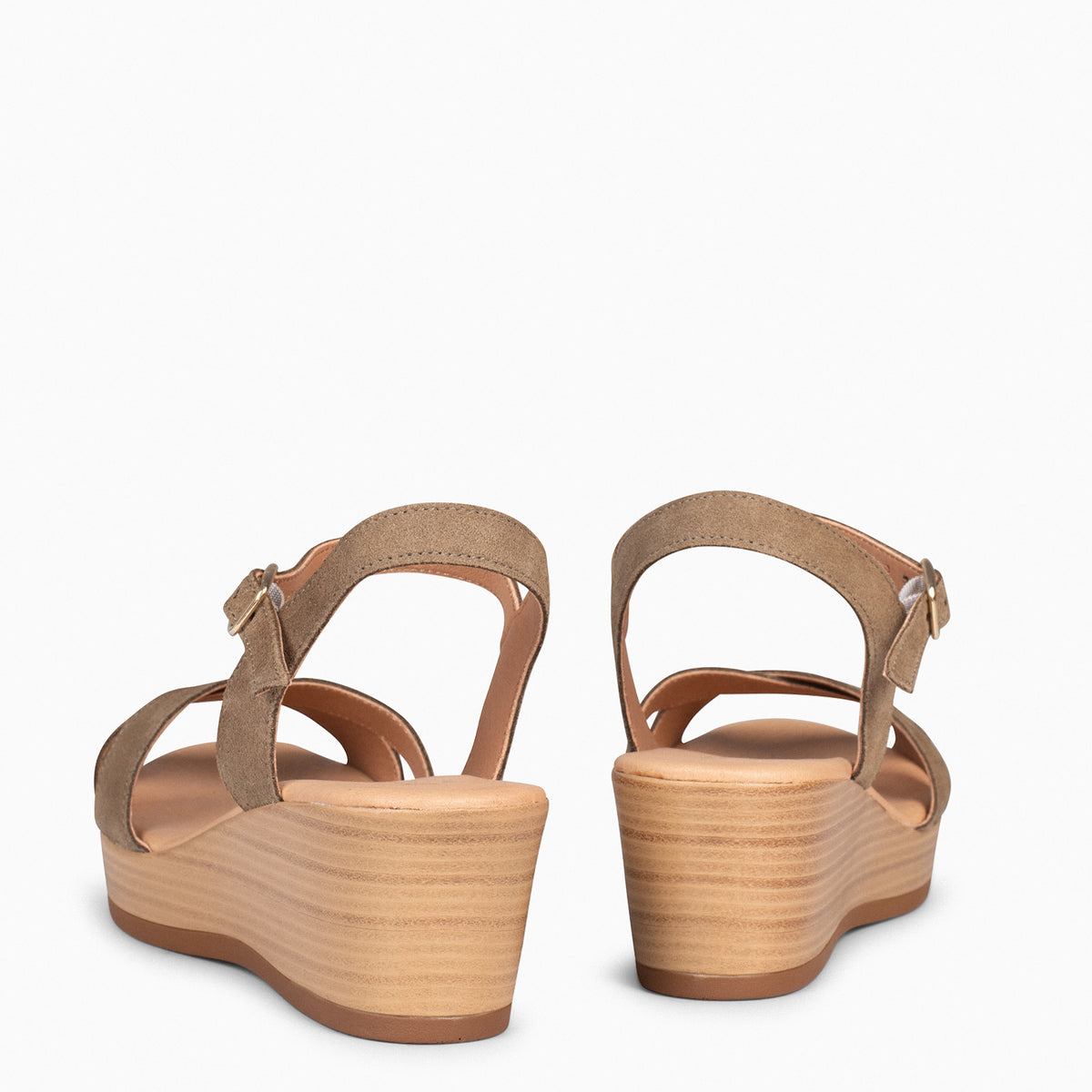 MAR – TAUPE WEDGE SHOES