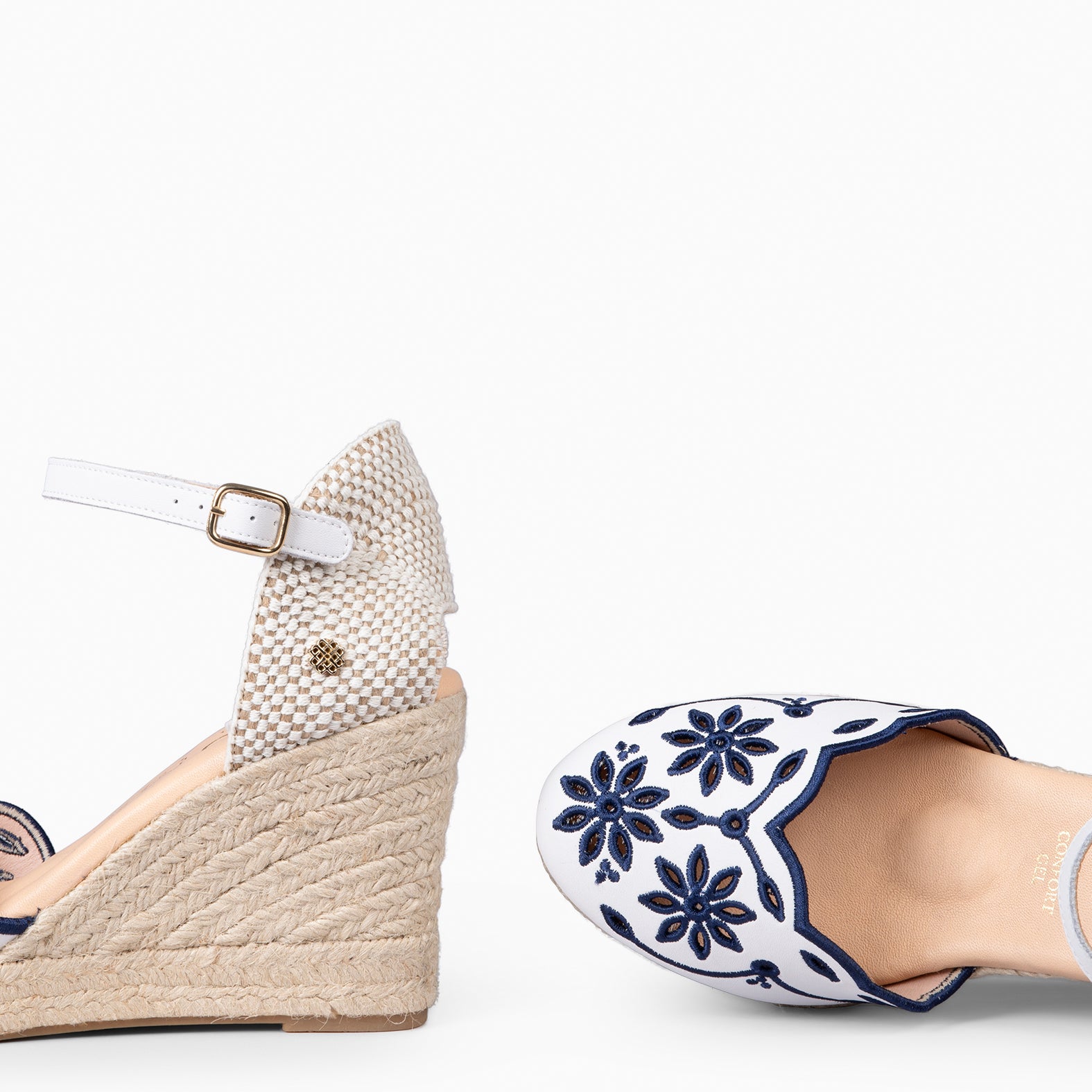 RONDA - NAVY WEDGE ESPADRILLES