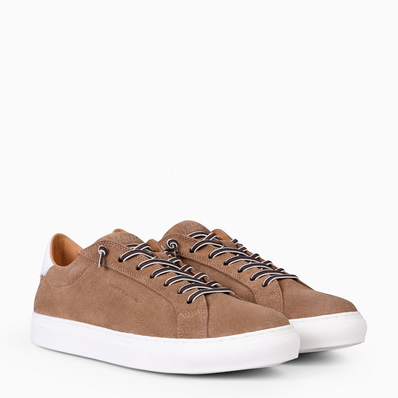 GAEL - Sneakers en daim CAMEL pour homme