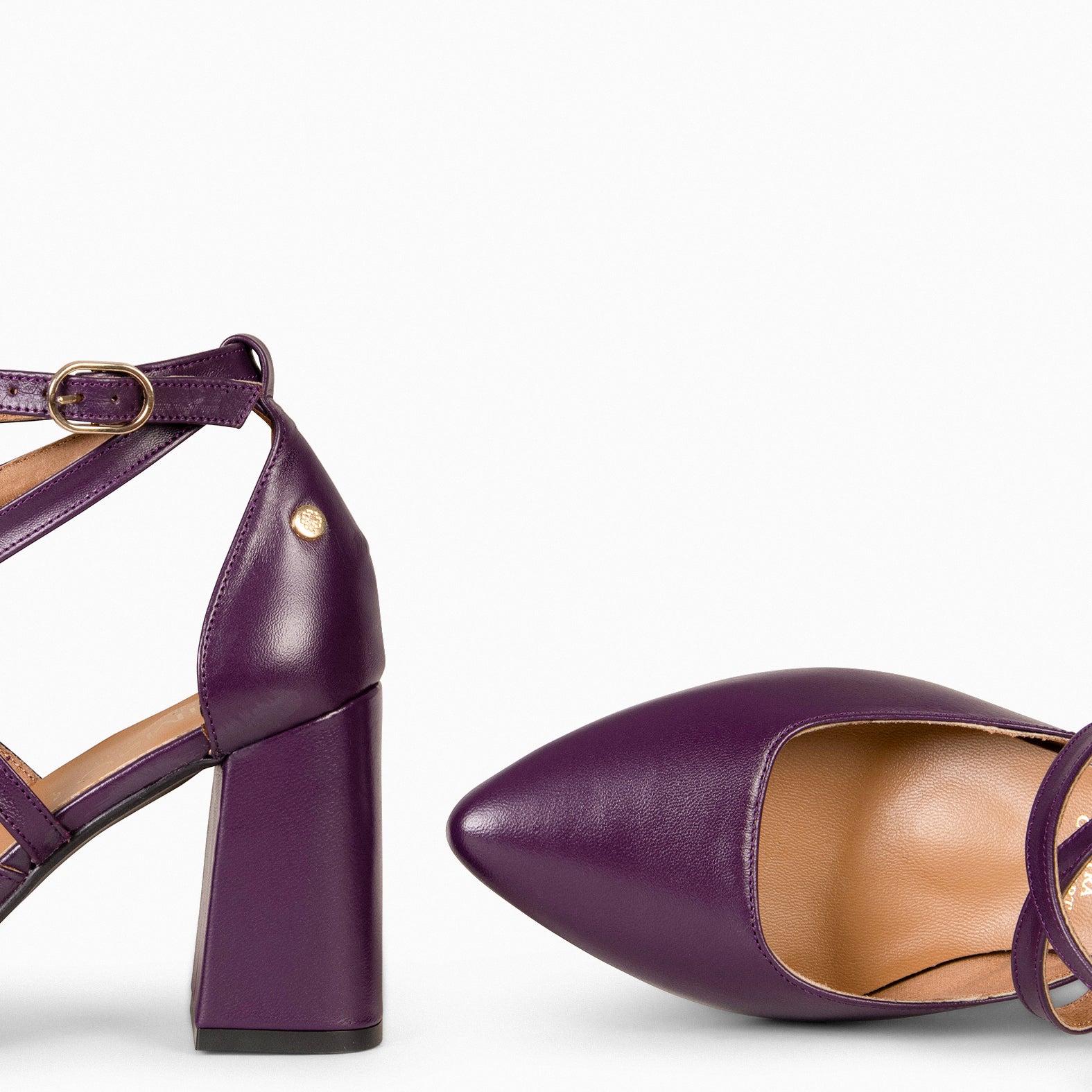 ARIEL - Sandalia de fiesta con tacón MORADO - miMaO ®