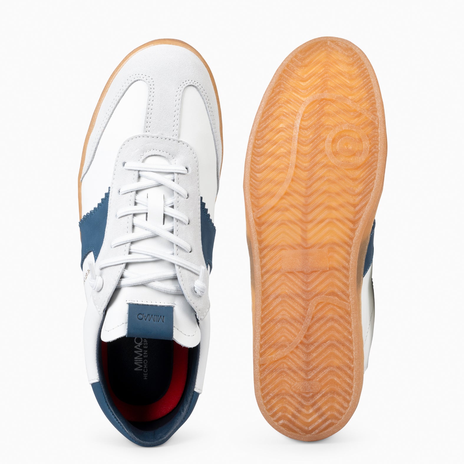 AARON – Sneakers multi cuir BLANC pour homme