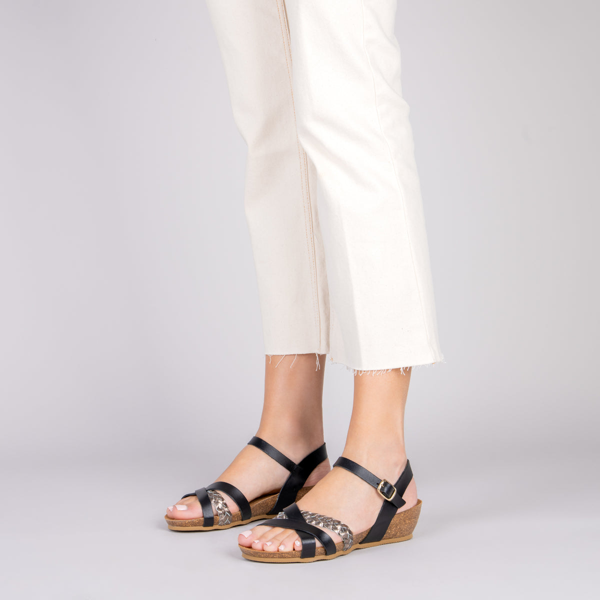 CALATEA - Sandalias BIO de mujer NEGRO