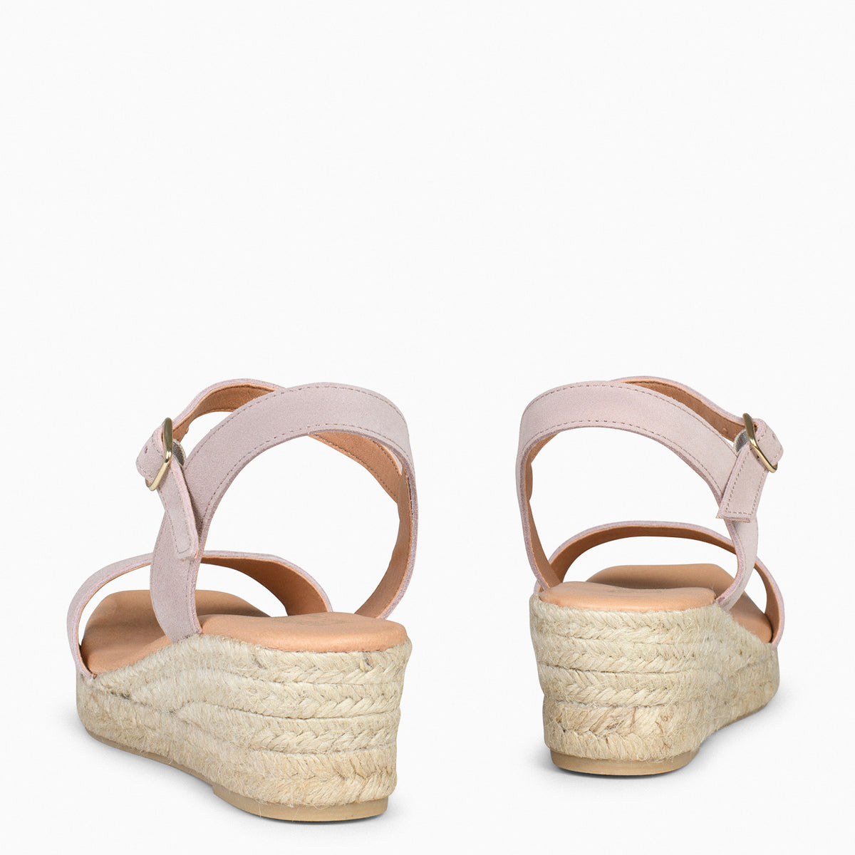 JEREZ – NUDE espadrilles with comfortable wedge
