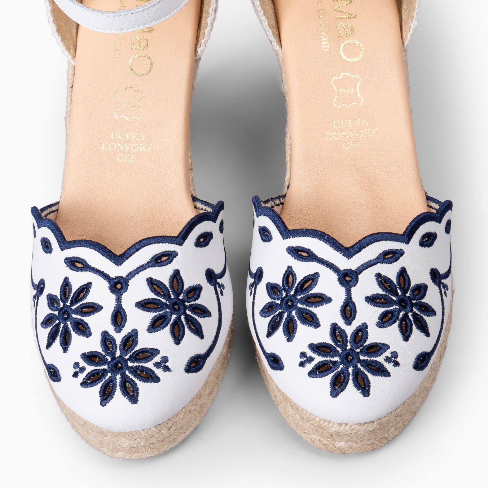 RONDA - NAVY WEDGE ESPADRILLES