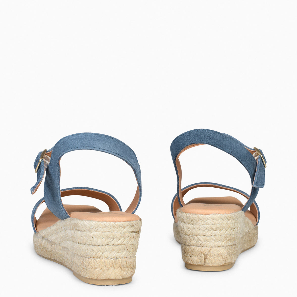 JEREZ – BLUE espadrilles with comfortable wedge