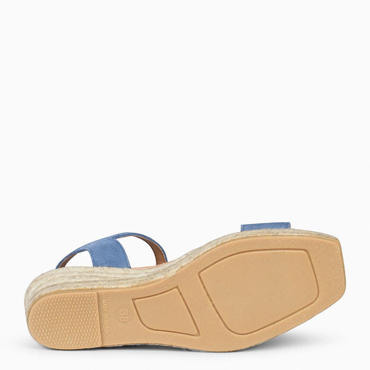 JEREZ – BLUE espadrilles with comfortable wedge