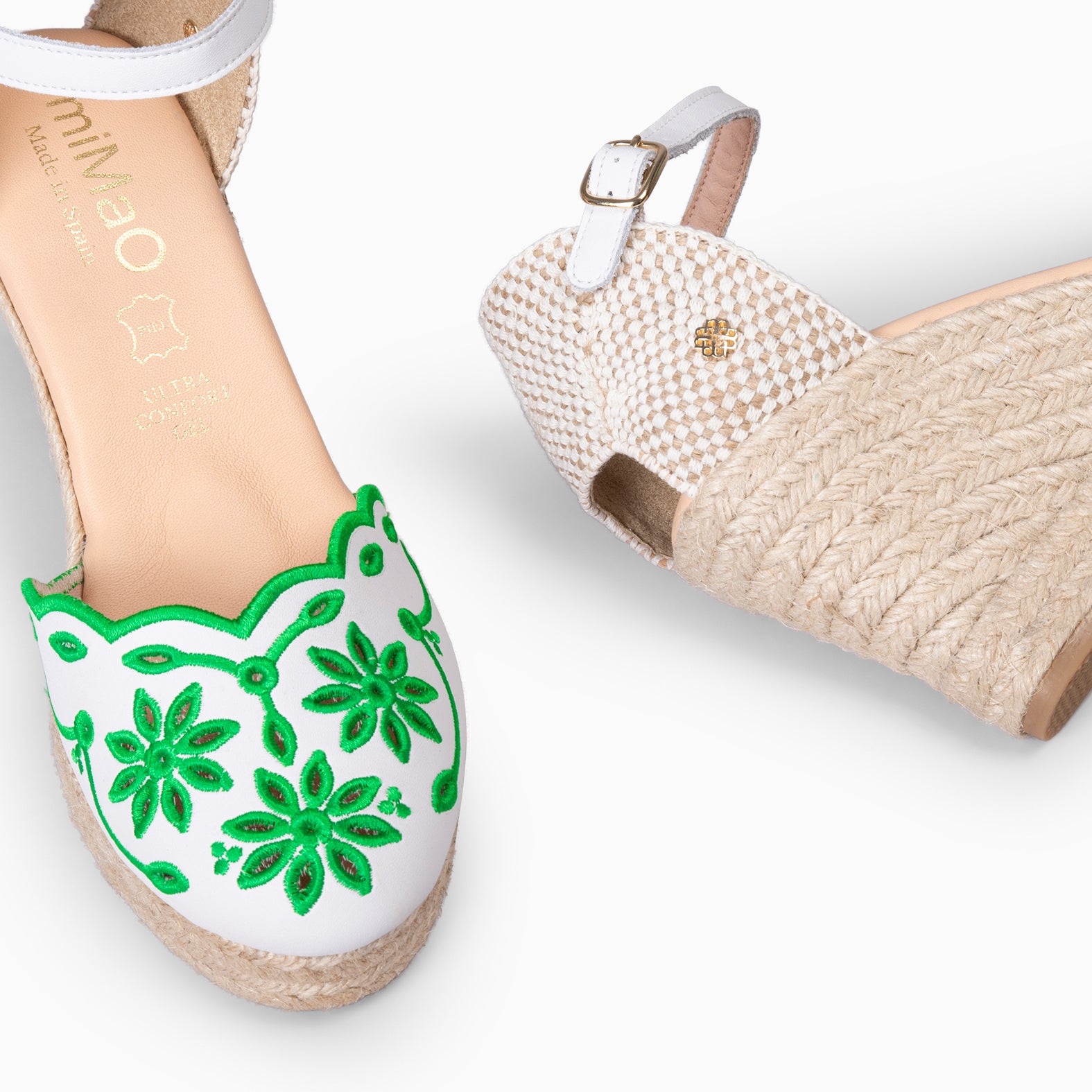 RONDA - GREEN WEDGE ESPADRILLES