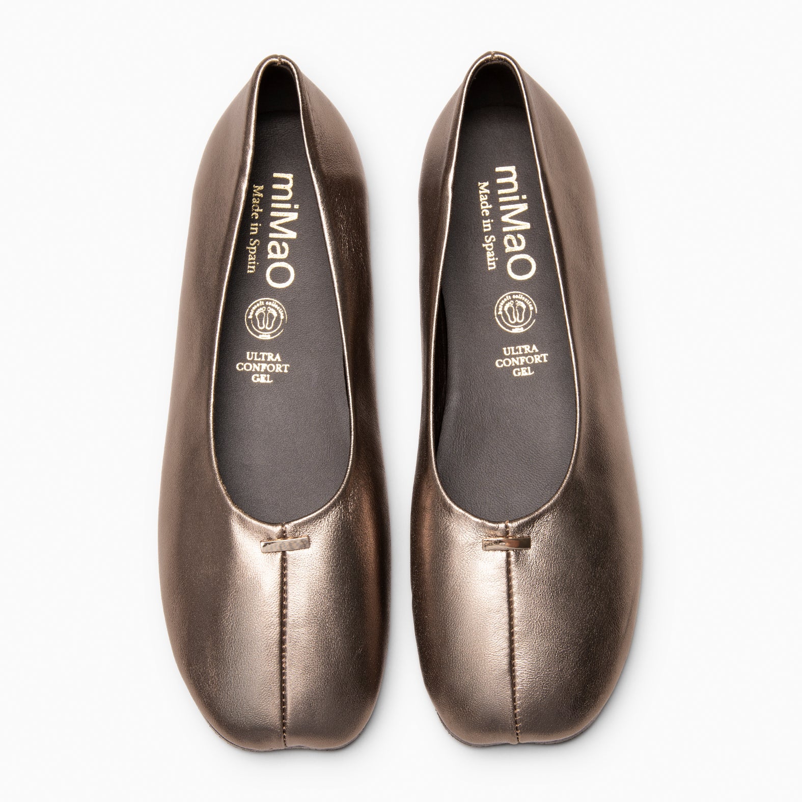 CALA - Bailarinas Baresoft de piel METAL
