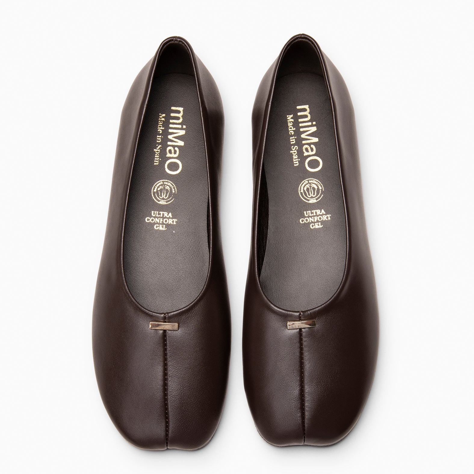 CALA - Ballerines Baresoft en cuir MARRON